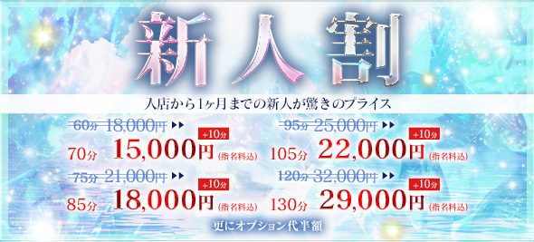 【オールタイム適用 新人割】